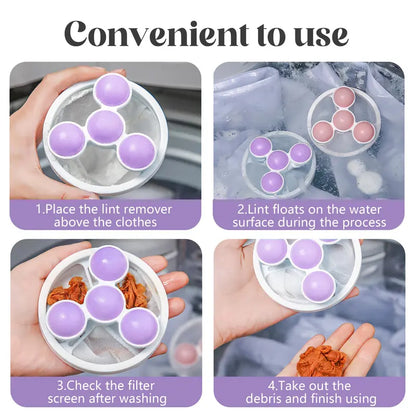 🔥 Flash Sale: 70% OFF – Pet Hair & Lint Catcher – Reusable Floating Filter Bag – 3-Pack