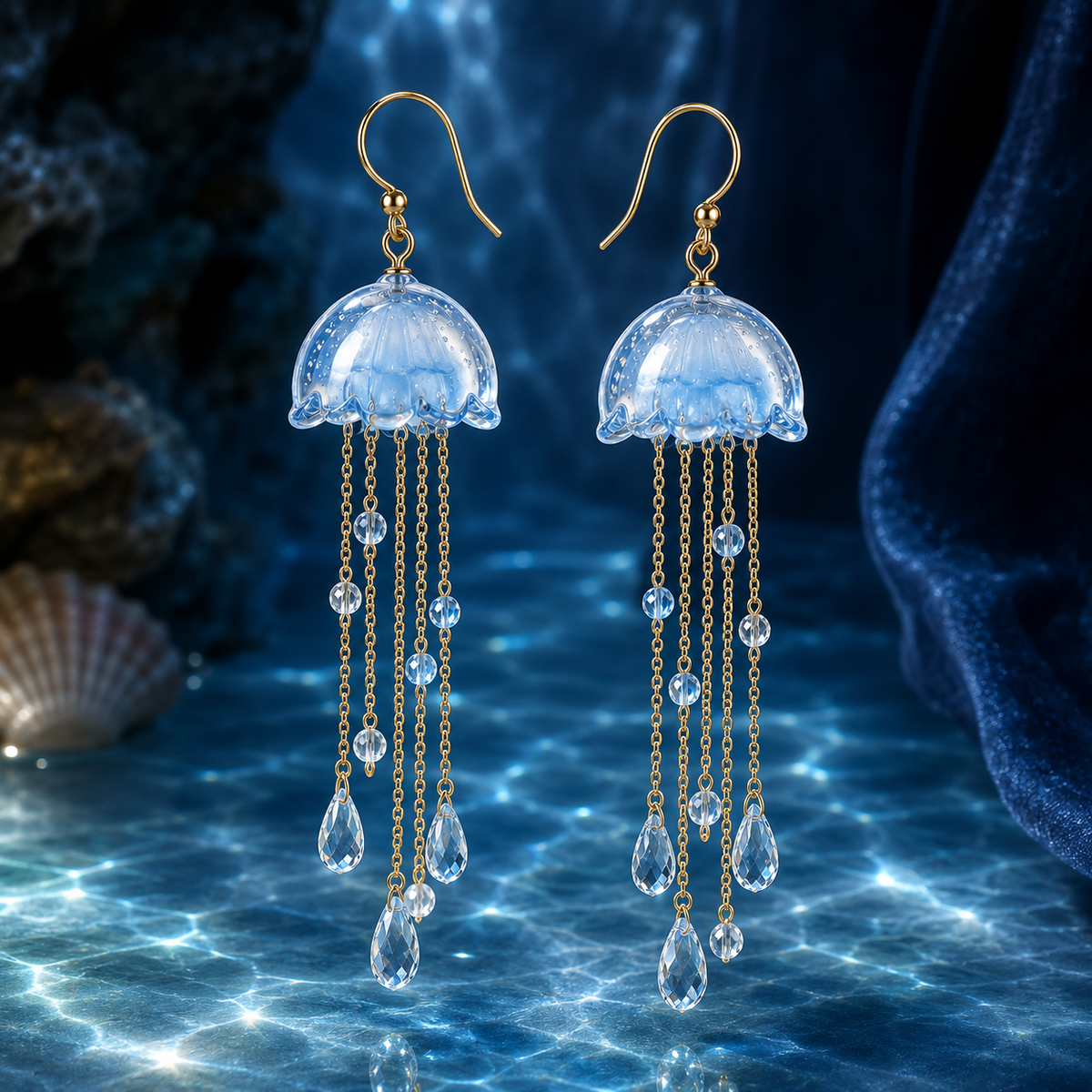 Deep Sea Jellyfish Earrings