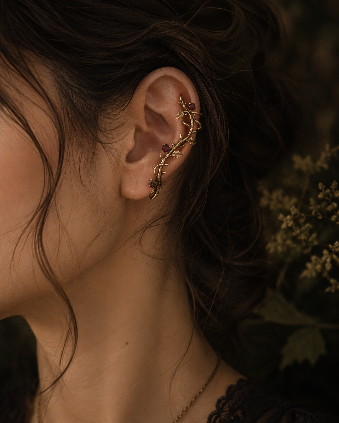 Night Bramble Ear Cuff