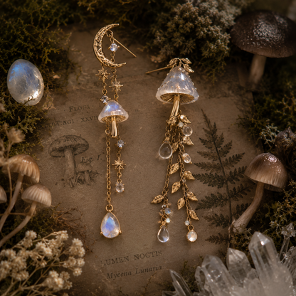 Moonlit Mushroom Earrings